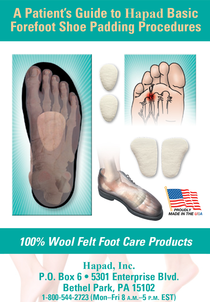 Hapad forefoot trifold image